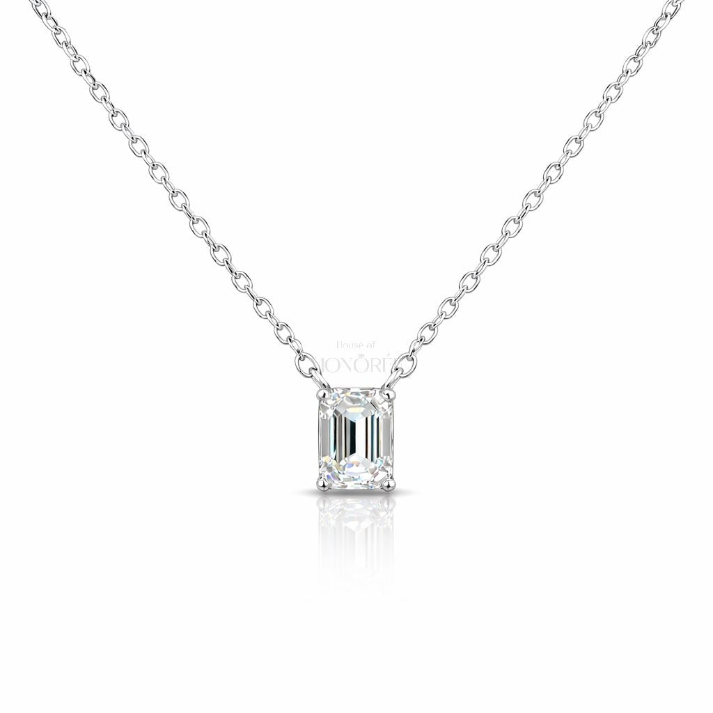 Sudraba ķēdīte ar moisanītu „Emerald“ – produkta galvenais attēls