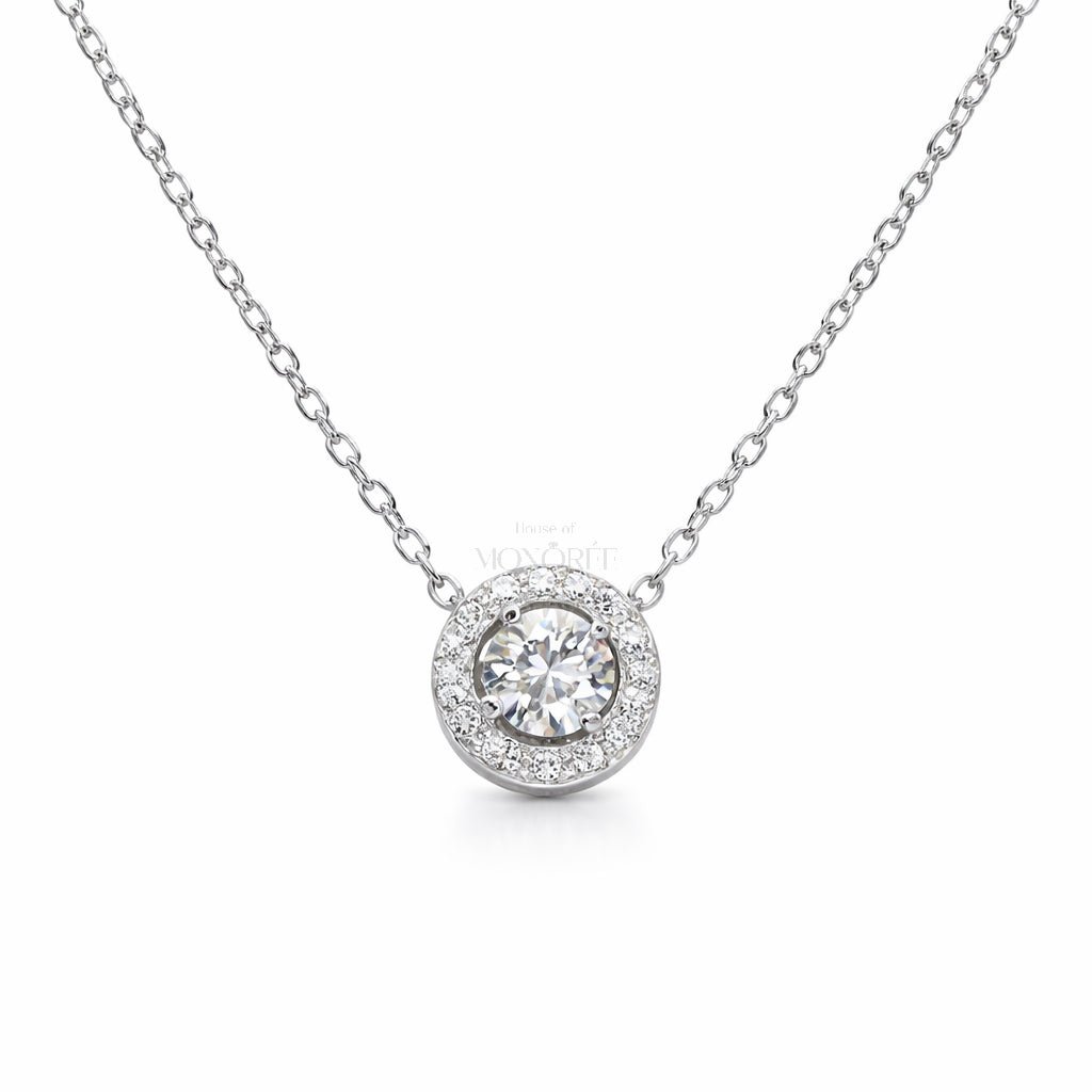 Sudraba ķēdīte ar moisanītu „Olivia“ – produkta galvenais attēls