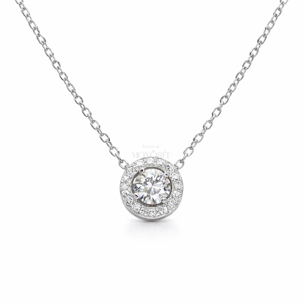 Sudraba ķēdīte ar moisanītu „Olivia“ – produkta galvenais attēls