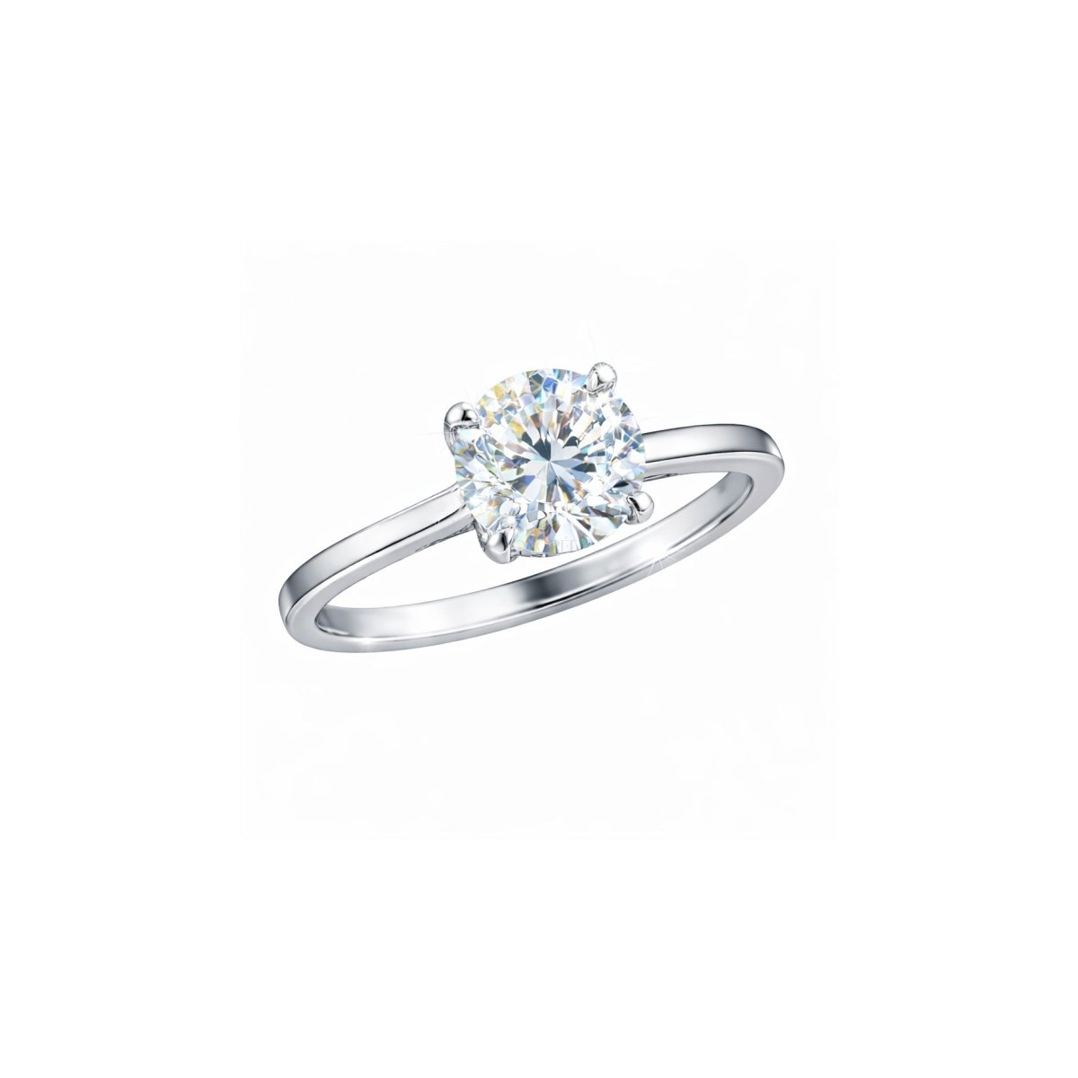 Sudraba gredzens ar moisanītu „Élise“ – produkta papildu tuvplāna attēls