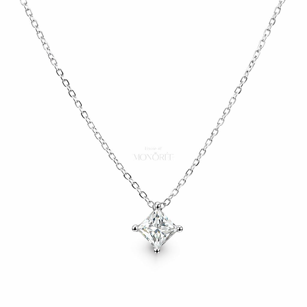Sudraba ķēdīte ar moisanītu „Solitaire“ – produkta galvenais attēls